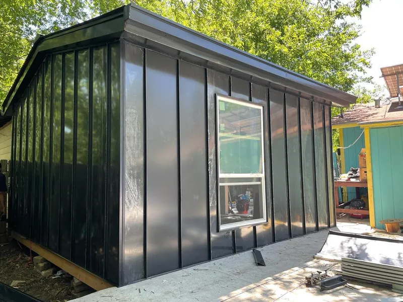 Black standing seam metal wall panels for Roof Inspection in Worcester